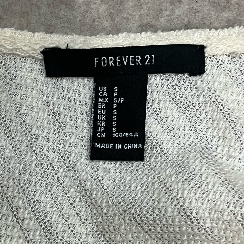 Forever 21 Cream Boho Top Size Small - Picture 5 of 7